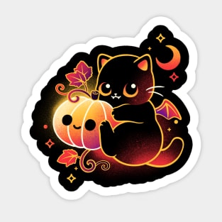 Demon cat halloween Sticker